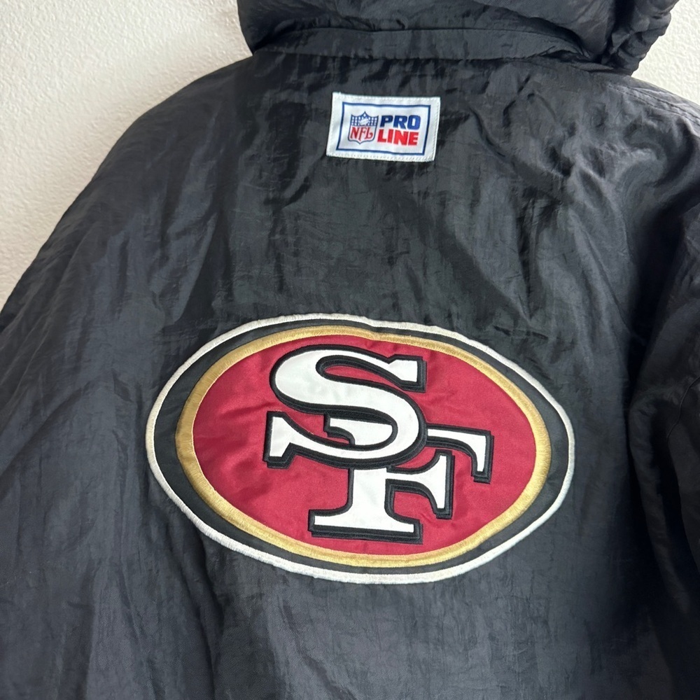 Pro Line Reebok San Francisco 49ers Jacket Size XL Vintage - Picture 2 of 14